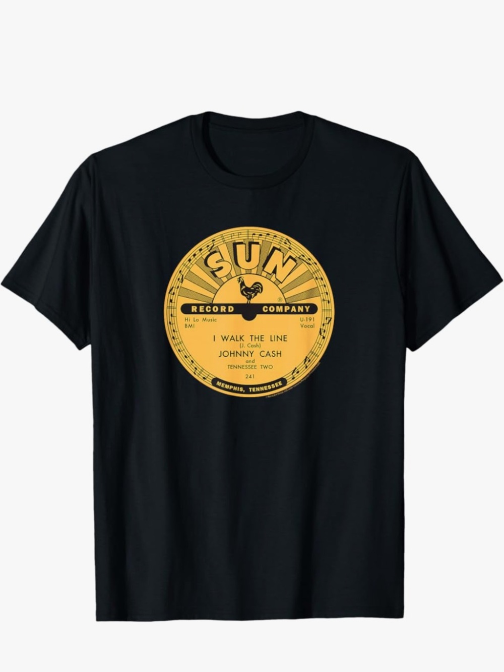 SUN RECORDS Rockhouse Memphis Tennessee Men’s Short Sleeve T-Shirt Size Medium